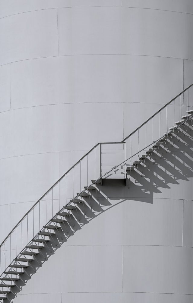staircase Infront of a tower